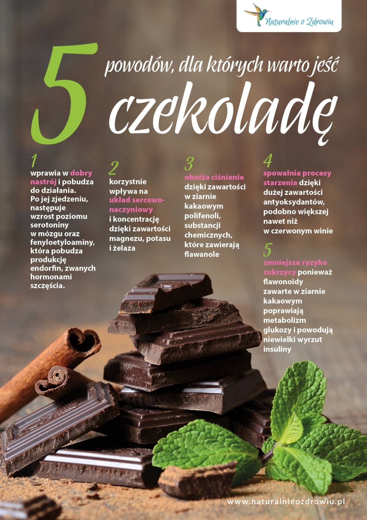 4 powody, dla których warto jeść gorzką czekoladę.