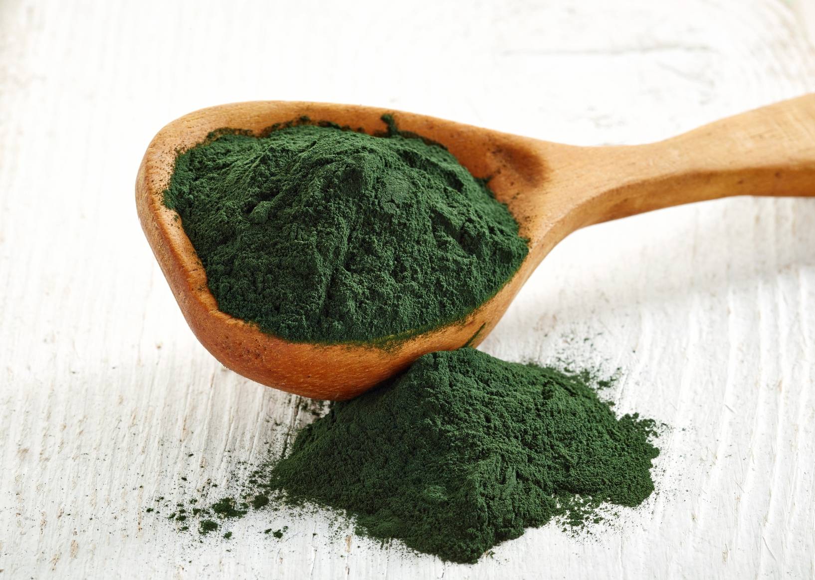 Spirulina w proszku.