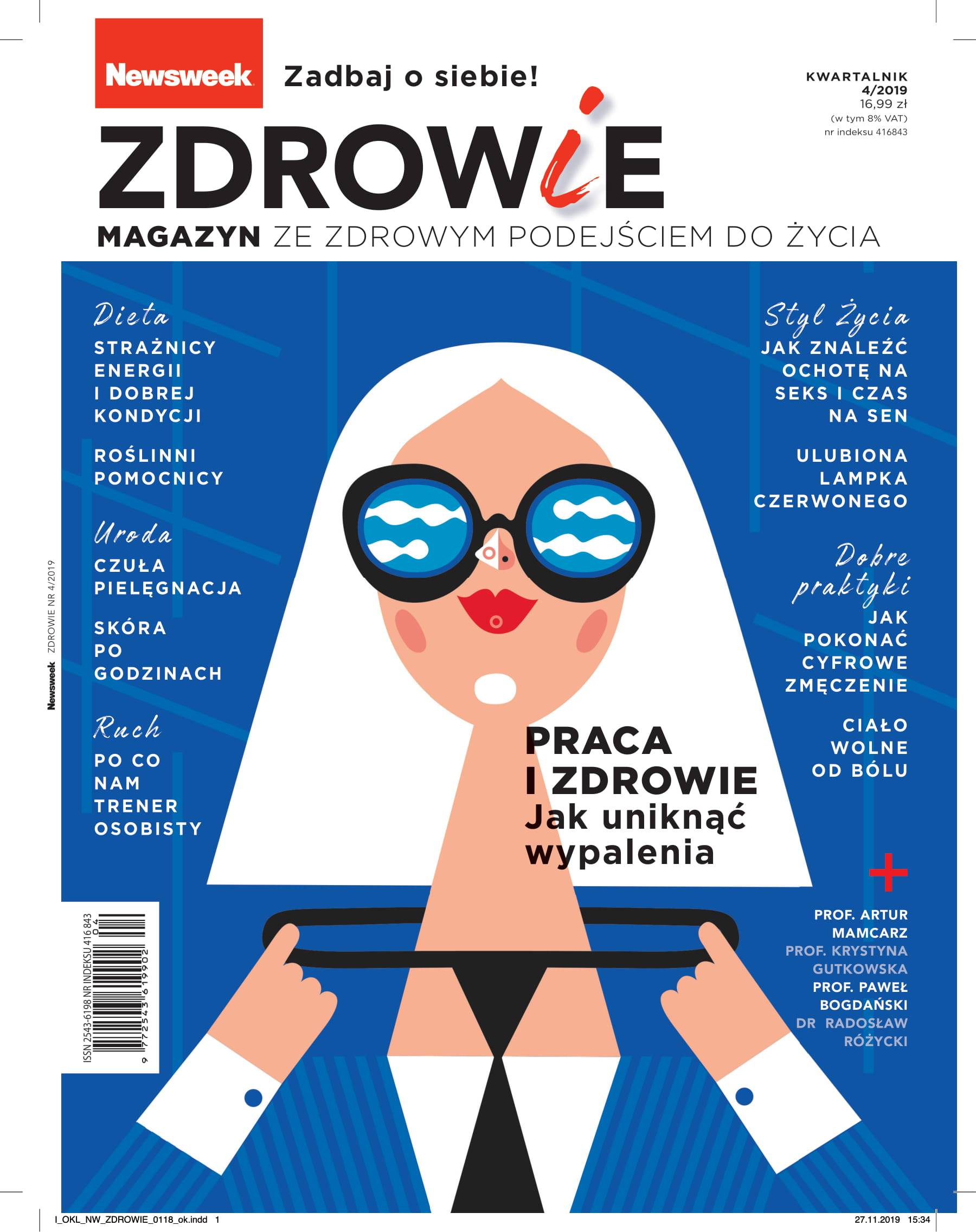 Okładka Newsweeka - Maski stresu.