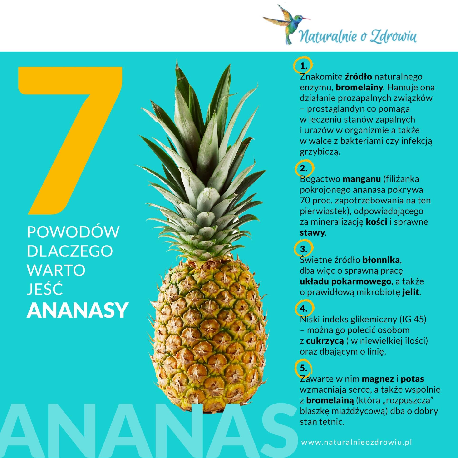 Dlaczego warto jeść ananasa?