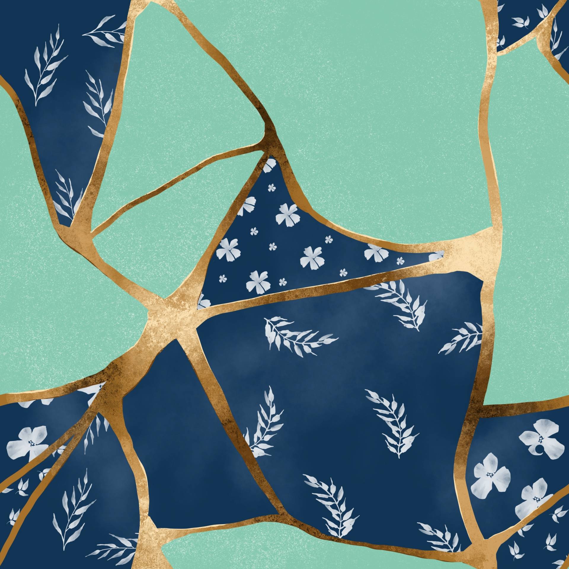 Kintsugi - złote łączenia na porcelanie. 