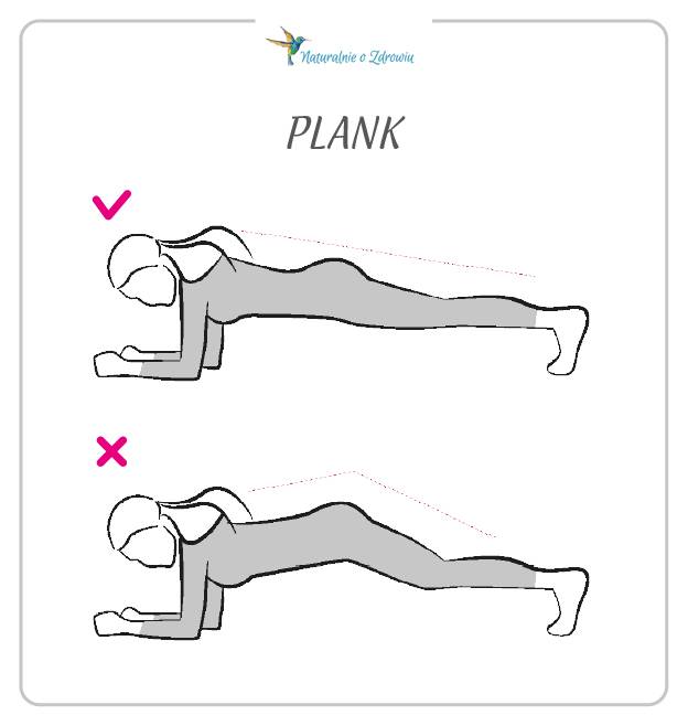 Ćwiczenia przed nartami - plank, czyli deska na wzmocnienie mięśni brzucha.