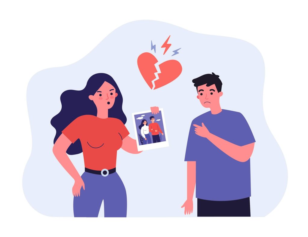 złość i oskarżanie po zdradzie